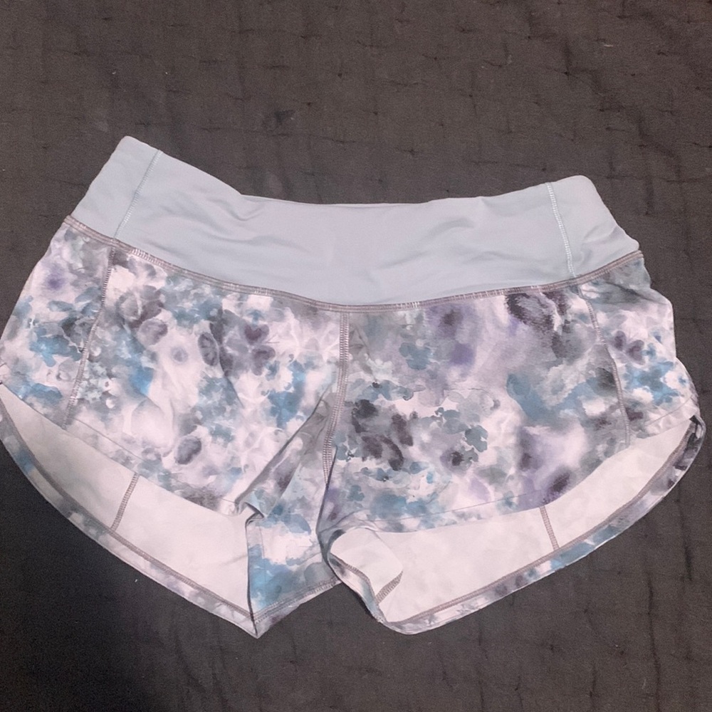 lululemon athletica Blue and Gray Athletic Shorts